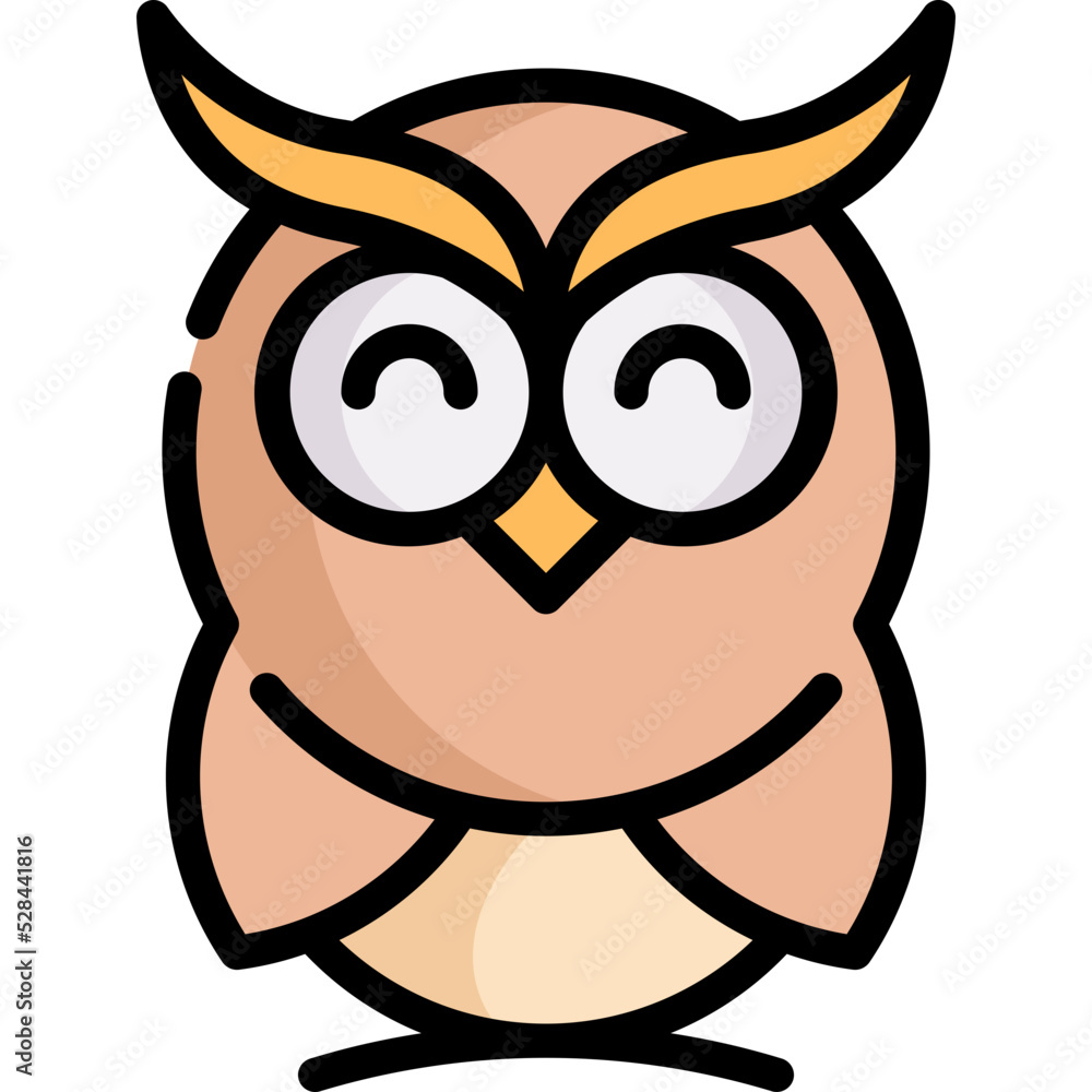 owl line color icon owl line color icon