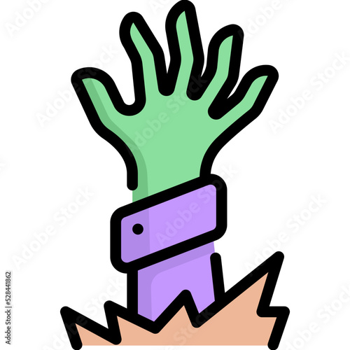 zombie line color icon