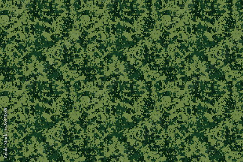 Pixel camouflage for a soldier army uniform. Modern camo fabric design. Digital military vector background.