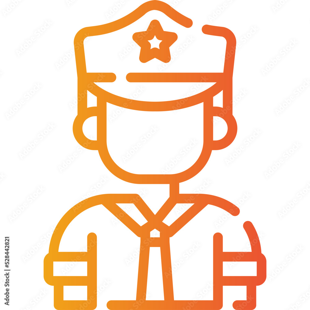 police gradient icon police gradient icon