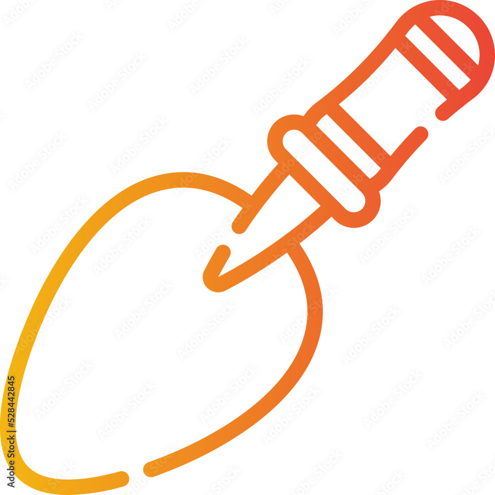 trowel gradient icon trowel gradient icon