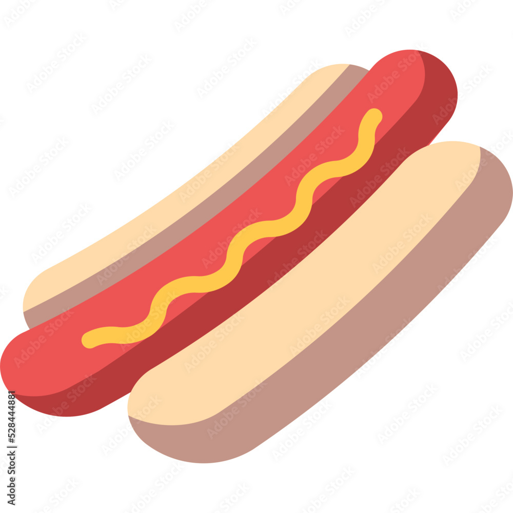 hotdog flat icon hotdog flat icon