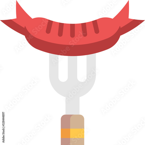 sausage flat icon