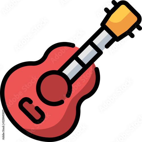 guitar line color icon