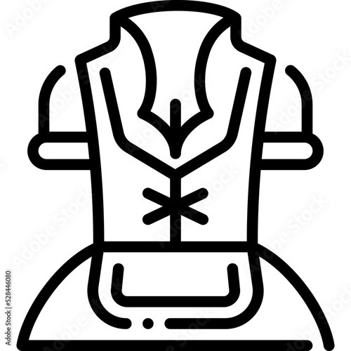 dirndl line icon