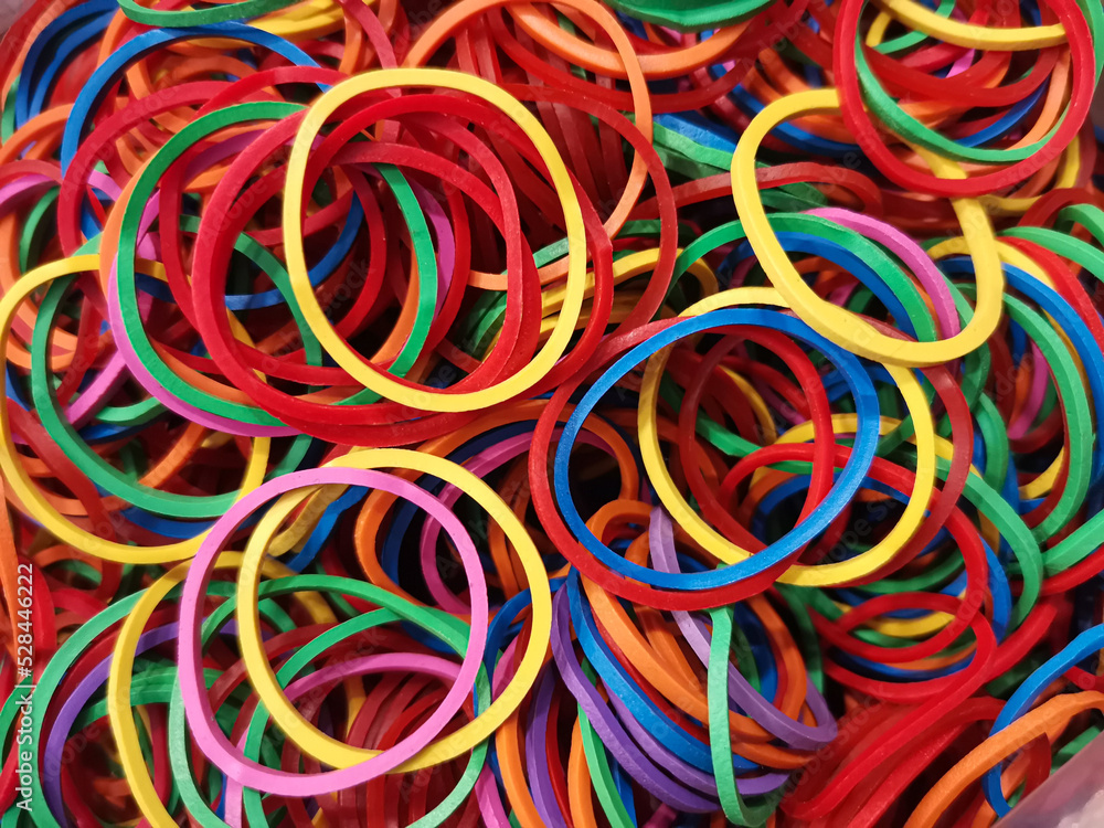 Colorful rubber band background image