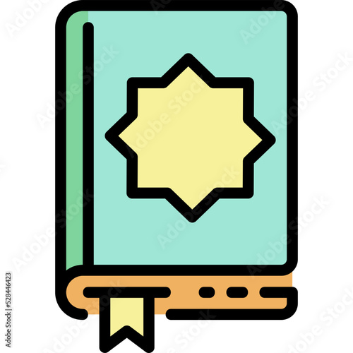 Quran line color icon