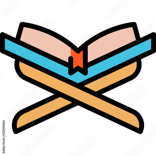 Quran line color icon