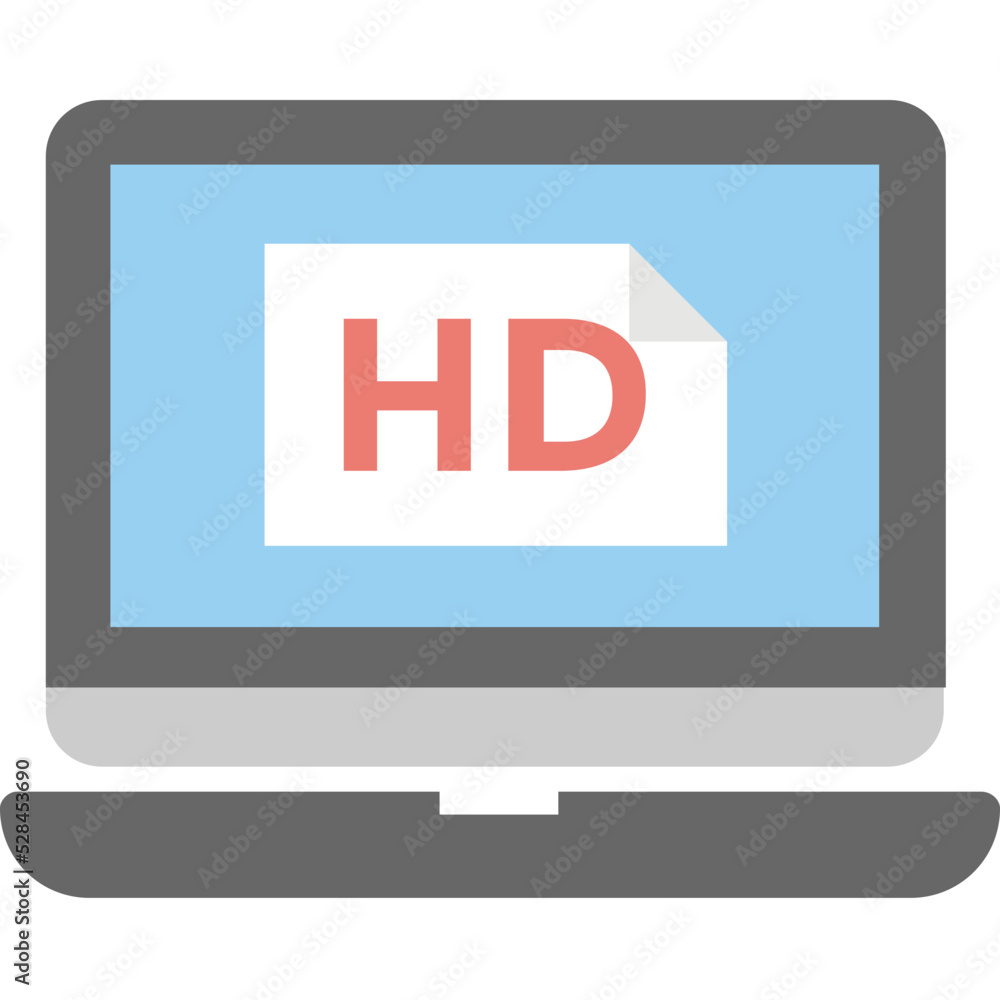 Hd Screen Vector Icon Hd Screen Vector Icon