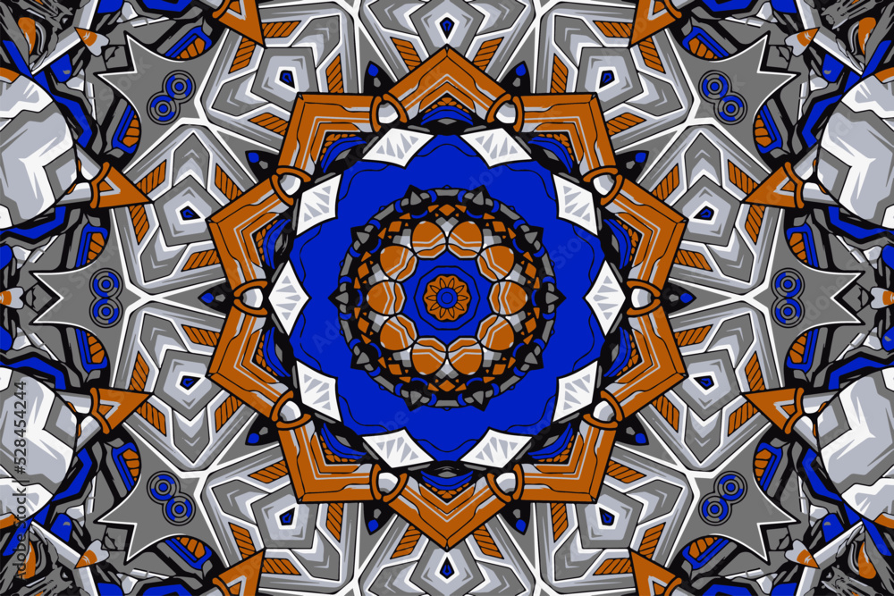 Seamless ornamental pattern vector background