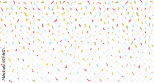 Background with colorful falling confetti