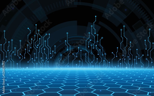 Technology graphic design background. Vector illustration. Vector Abstract technology circuit lines. Technology vector background.Eps10 vector illustration.	