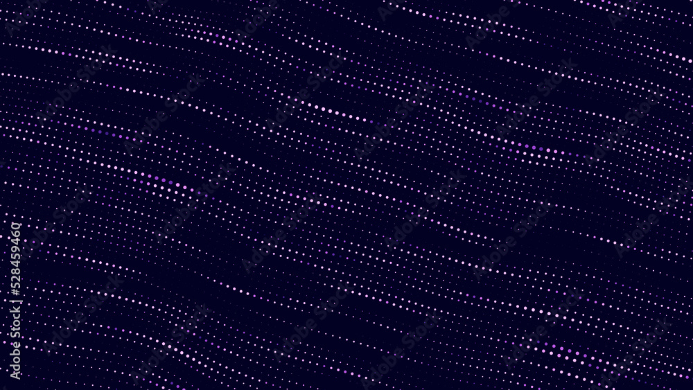 Texture of blue color halftone dots. Futuristic abstract background. Particle pattern. Visualization of big data. Broken screen. 3D rendering. Texture of blue color halftone dots. Futuristic abstract background. Particle pattern. Visualization of big data. Broken screen. 3D rendering.