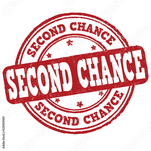 Second chance grunge rubber stamp