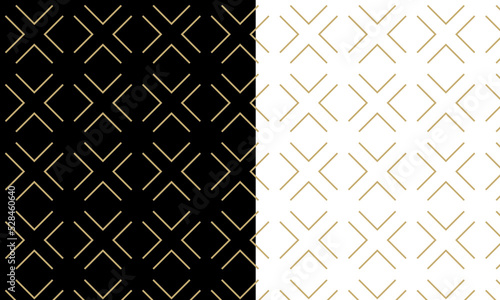 Background pattern seamless geometric line abstract gold luxury color vector.