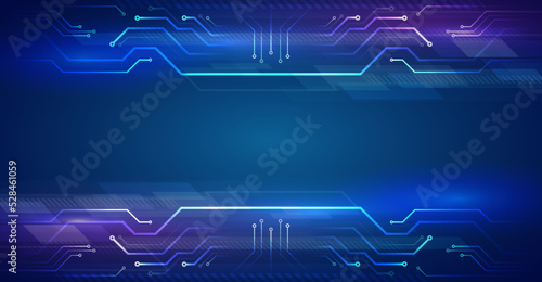 The global wireless standard concept. Hi-tech communication illustration on a blue background. 5G high-speed information transmission technology.
