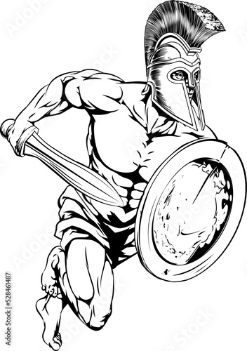 Sword and shield mascot