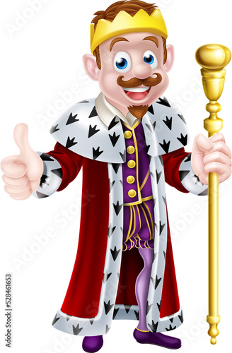 Cartoon King Illustration