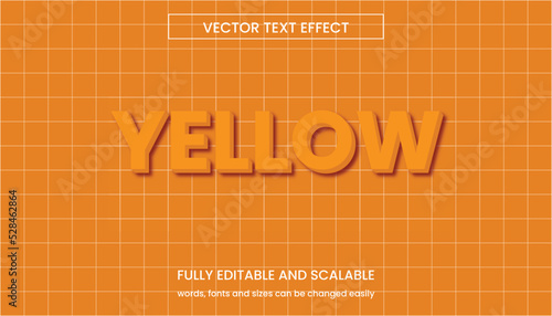Yellow Editable Texts Effect Modern