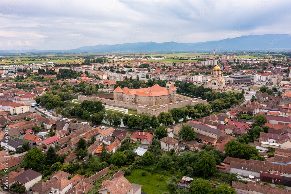 The castle of Fagaras in Romania