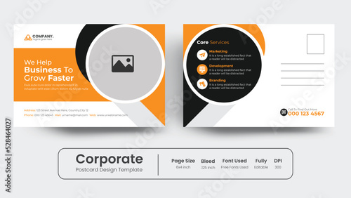 Corporate business postcard or EDDM postcard.Event Card Design, Invitation Design, Direct Mail EDDM Template