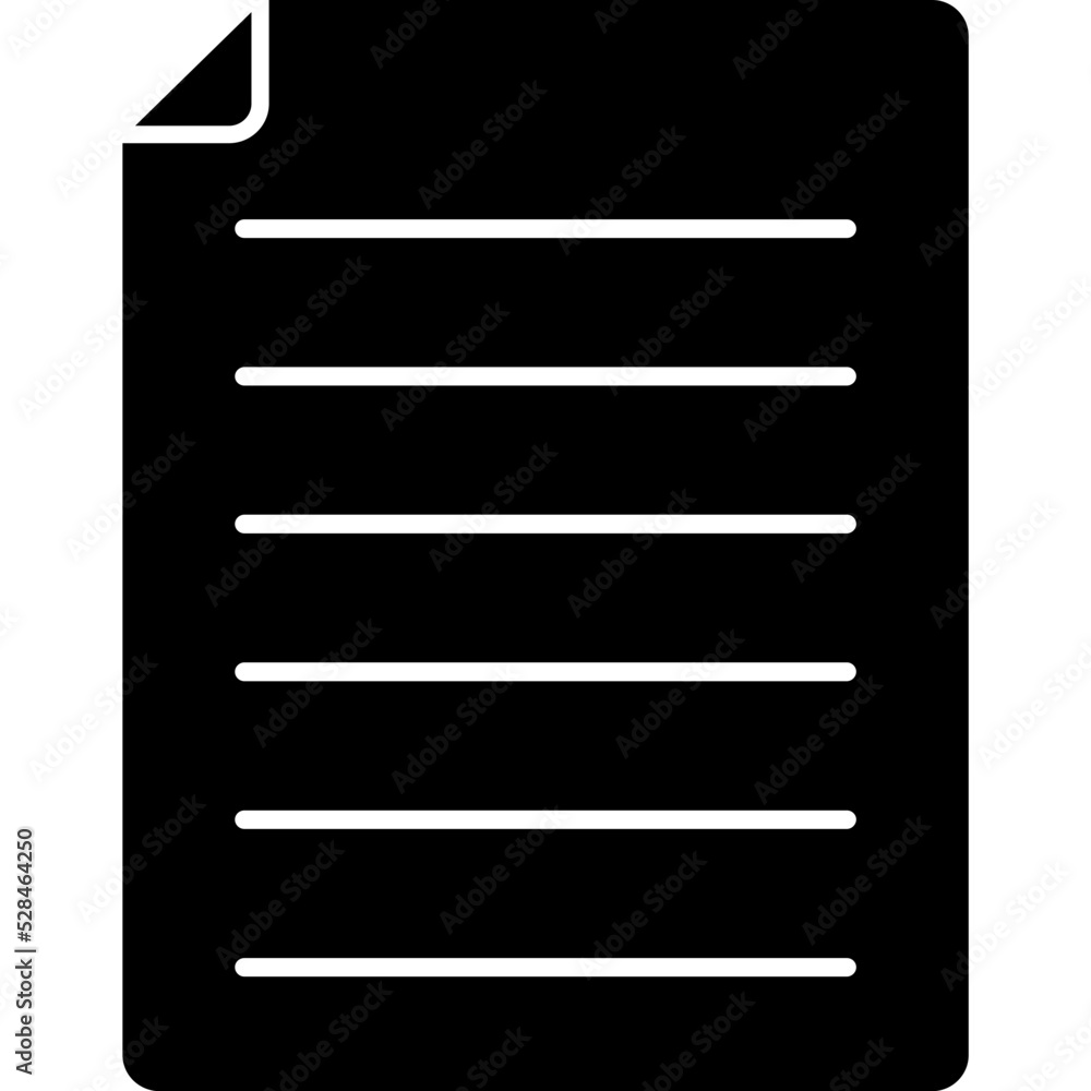 Document Isolated Vector Icon

