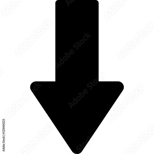 Arrow down Isolated Vector Icon

