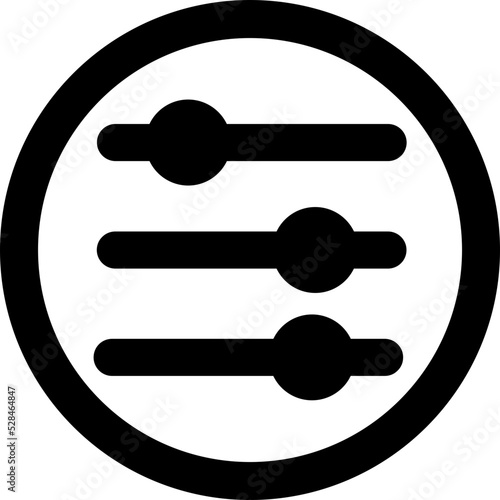 Volume equaliser Isolated Vector Icon

