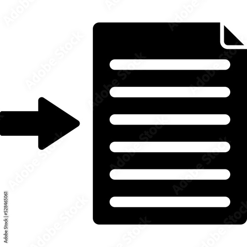 File import Isolated Vector Icon
