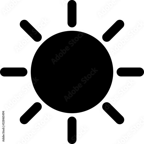Sun brightness Isolated Vector Icon
