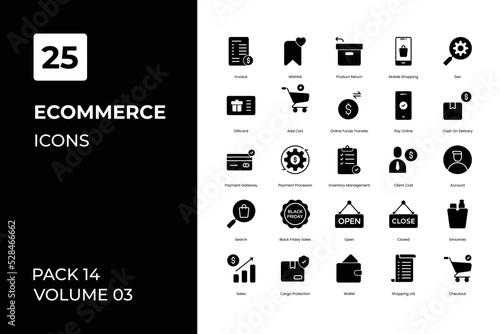 E-commerce icons collection. Set contains such Icons as and more