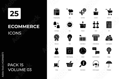 E-commerce icons collection. Set contains such Icons as and more