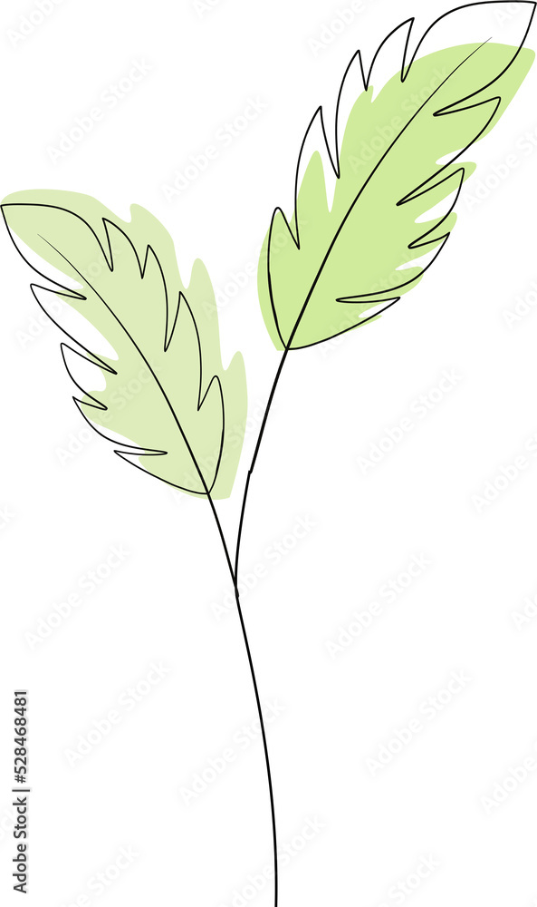 Abstract shape leaf Abstract shape leaf