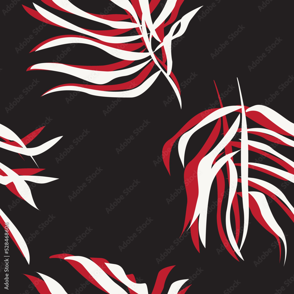 Obraz premium Tropical Leaf Seamless Pattern Design