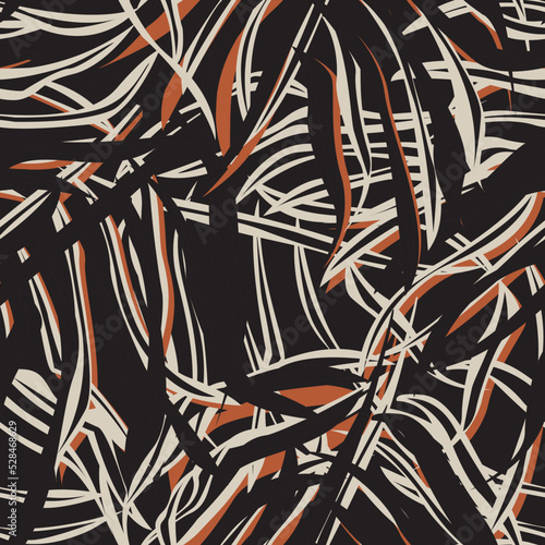 Tropical Leaf Seamless Pattern Design