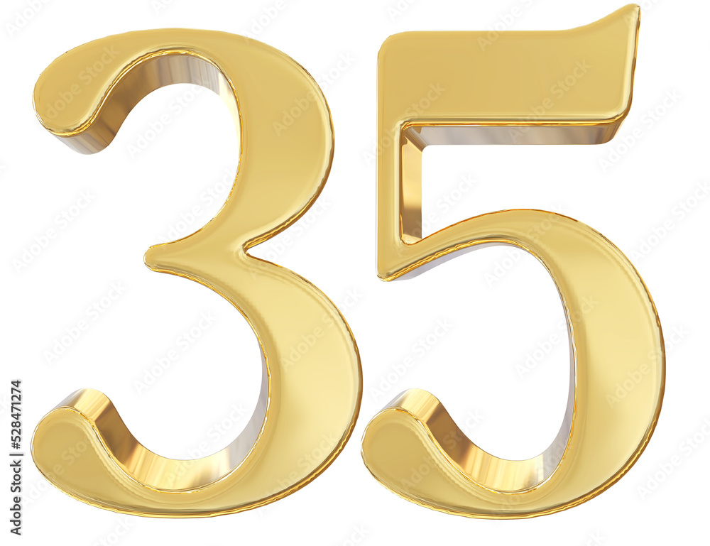 3d golden number 35