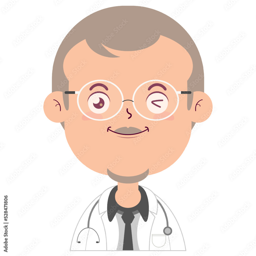 doctor smile face cartoon cute doctor smile face cartoon cute