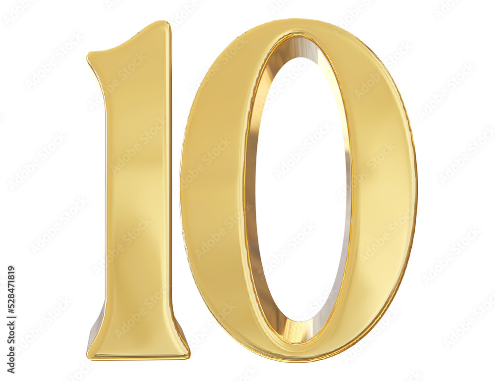 3d golden number 10