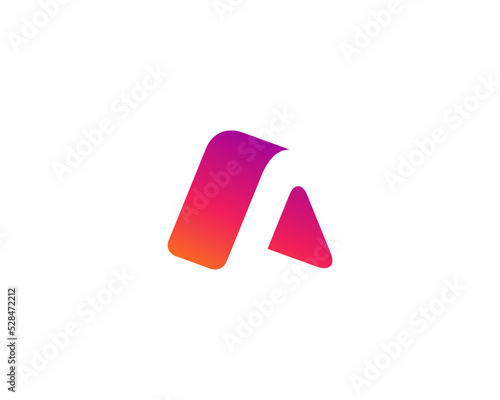 Letter A logo icon design template elements