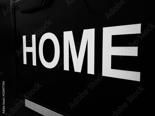 Home sign photo