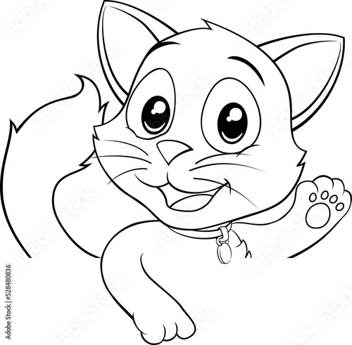 Cat Cute Cartoon Kitten Ani...