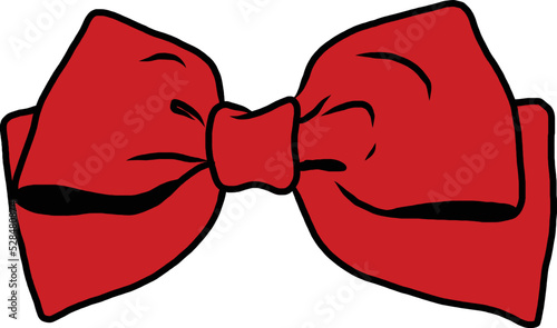 ribbon vector image sticker for diary, bullet journal