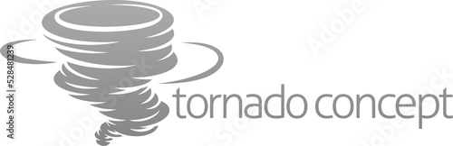 Tornado Twister Hurricane or Cyclone Icon Concept photo