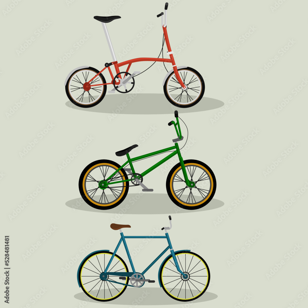 set of bicycles set of bicycles
