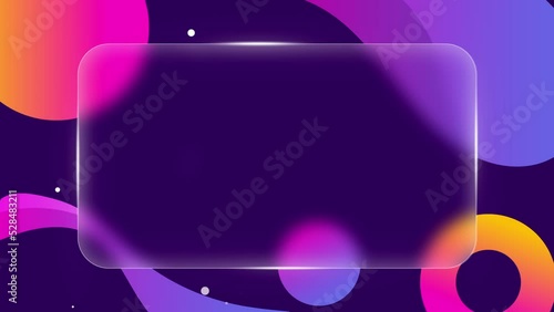 Glassmorphism Trendy Motion Graphics Background