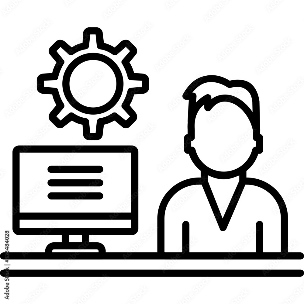 Admin Work Icon Admin Work Icon