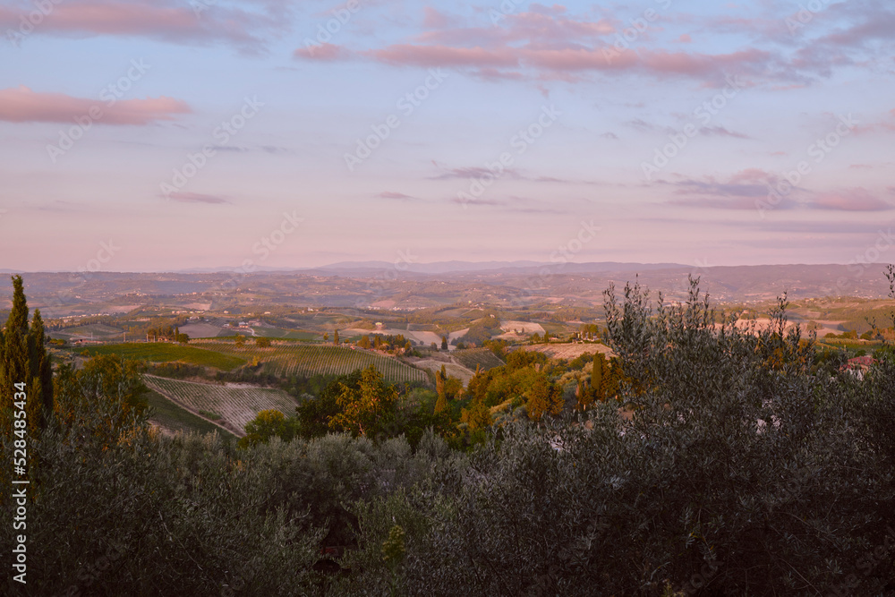 Sunset in Tuscany 