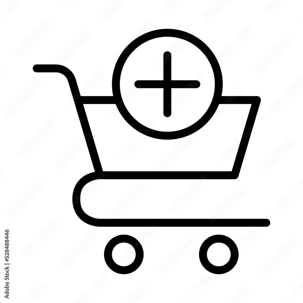 Fototapeta premium shopping cart symbol icon illustration