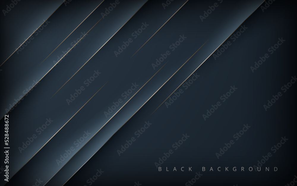 Modern abstract black diagonal shape background with gold line composition. eps10 vector Modern abstract black diagonal shape background with gold line composition. eps10 vector