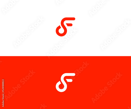 Initial letter fs or sf logo vector design templates. f letter logo Or Of, Fo Letter Logo